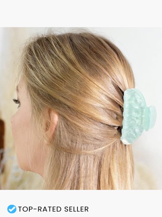 8 Acrylic Hair Claw Clips for Women Non Slip Strong Hold Thick Thin Hair Bulk